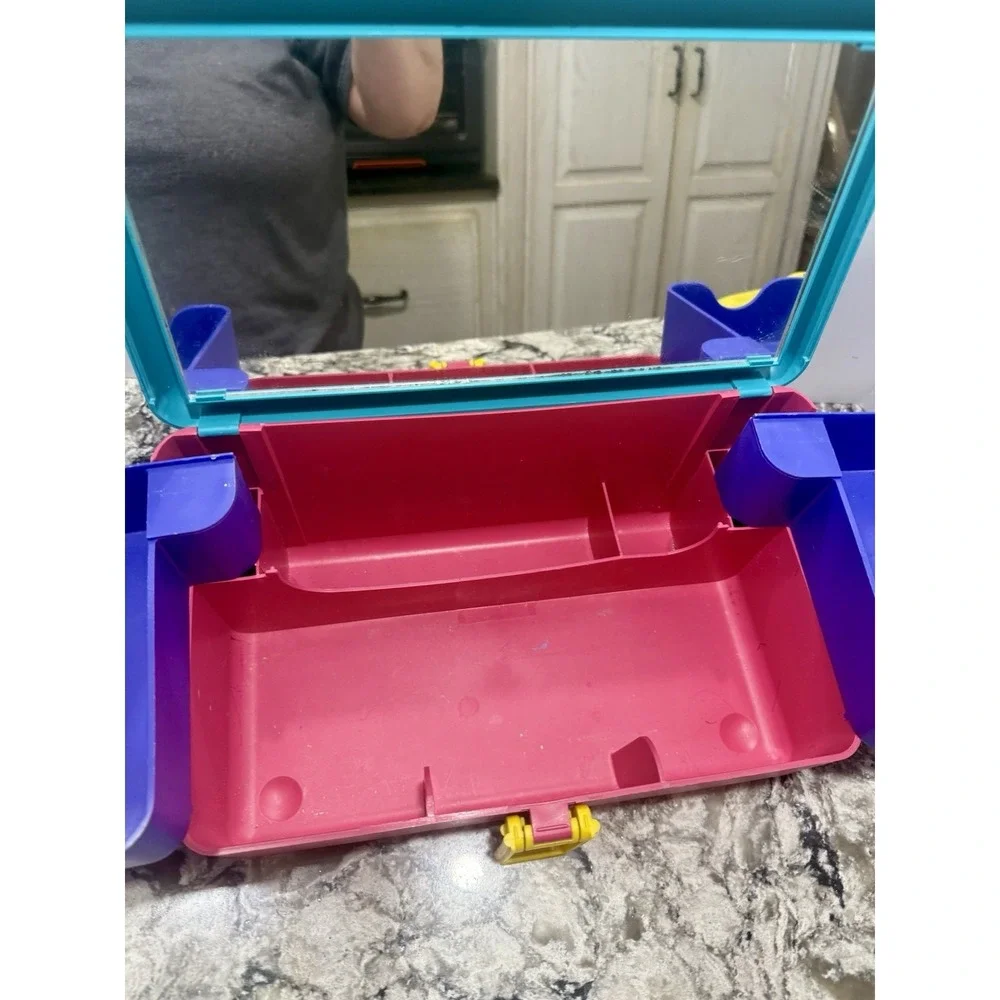 Vtg 1992 PRETTY NEAT 7x12 Organizer 2 Swing Out Trays Makeup